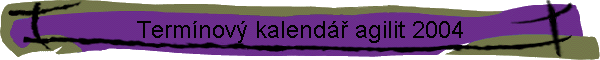 Termnov kalend agilit 2004